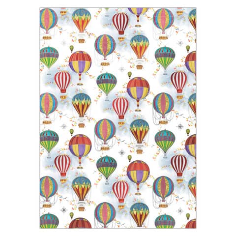 Carta regalo Biembi Premium Mongolfiere a fogli estesi 70x100 cm in conf. da 5 - BCVDKTC37